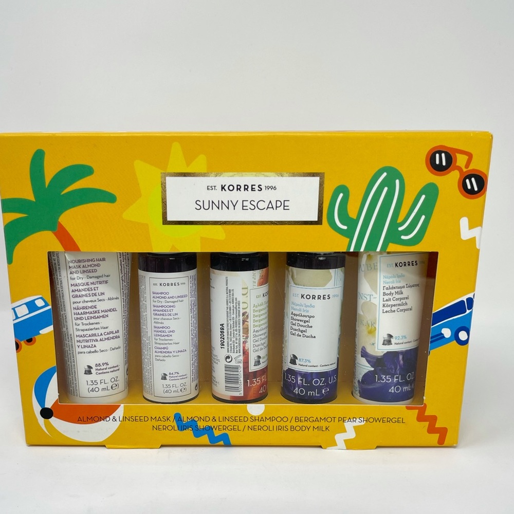 KORRES Sunny Escape Shampoo Shower Gel 5 Piece Set